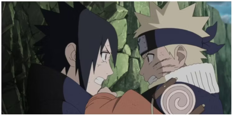 A Primeira Batalha de Sasuke com Naruto no Vale Final